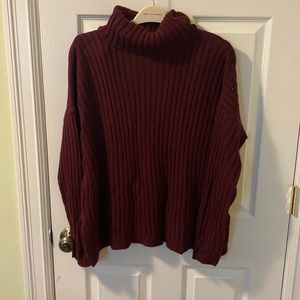 Nasty Gal Cozy Maroon Sweater